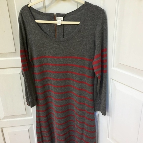 Hatley Gray & Red Striped Knit Dress - Picture 10 of 16